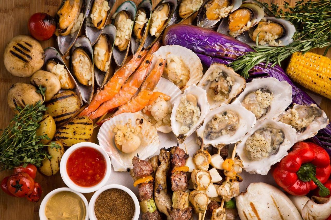 China Hotel Guangzhou - Subway Direct To Pazhou Exhibition Center, Free Shuttle During Canton Fair & Exhibitor Registration Counter Eksteriør bilde Seafood